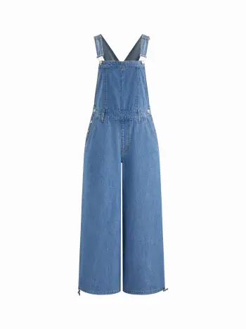 Denim Wide-Leg Jumpsuit